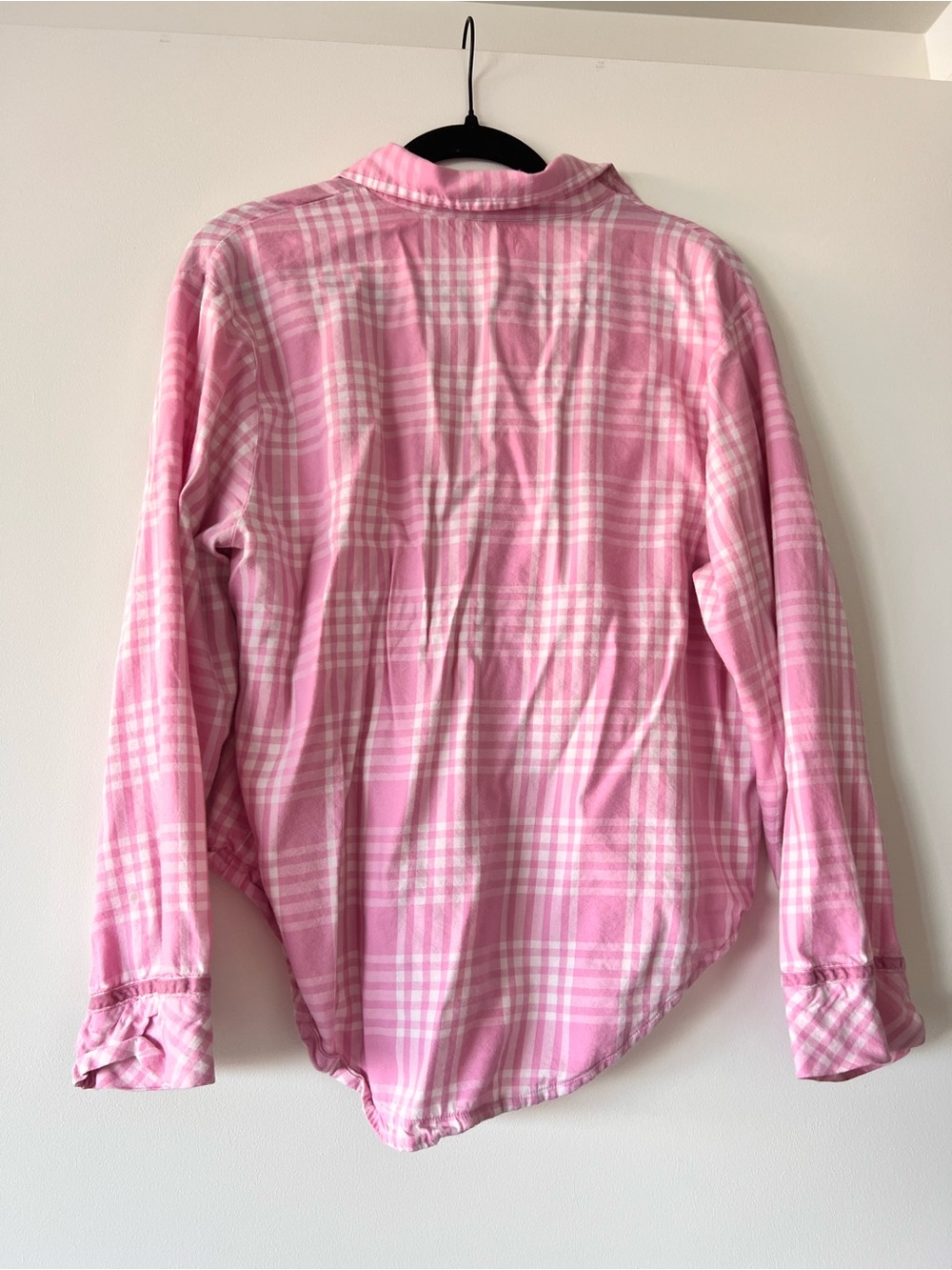 Victoria's Secret PINK Flannel Plaid Pajama Set Pink Size M/L - Picture 14 of 15